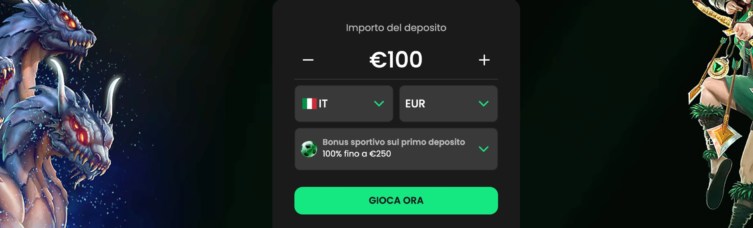 Bonus ZipCasino Italia