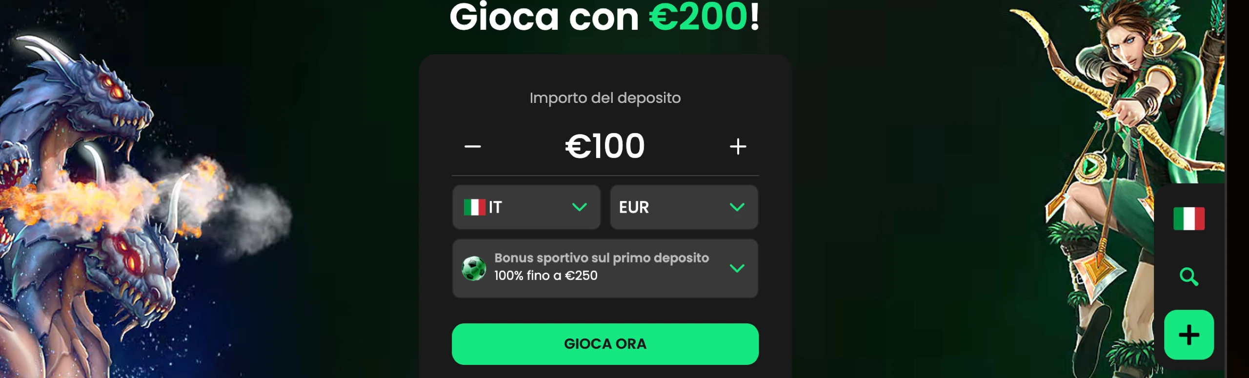 Bonus ZipCasino Italia