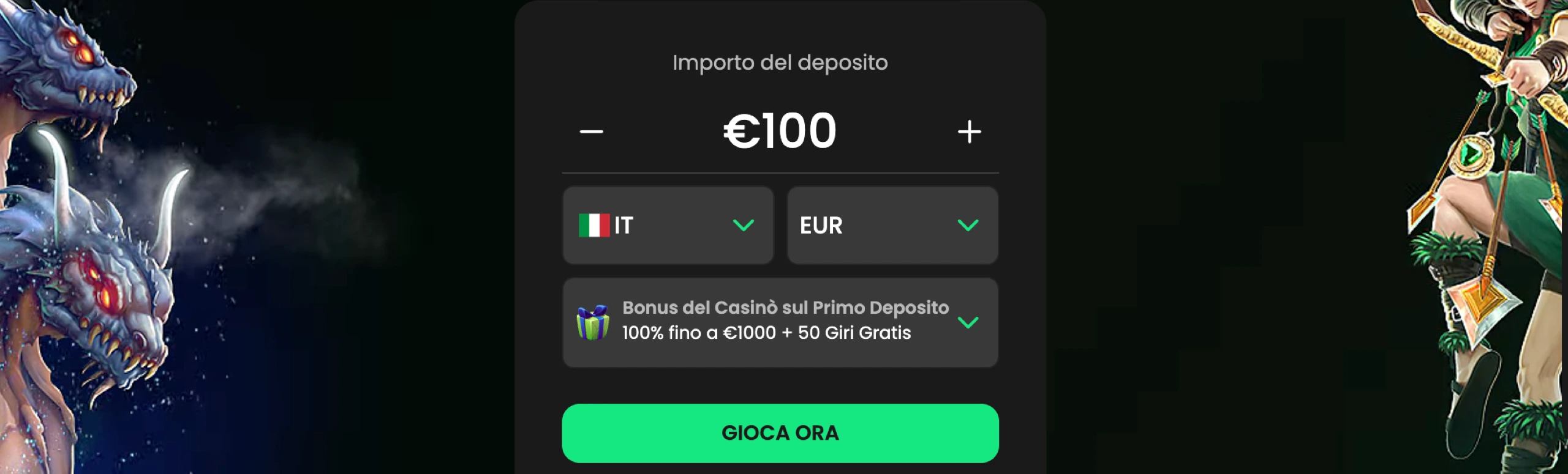 Bonus ZipCasino Italia