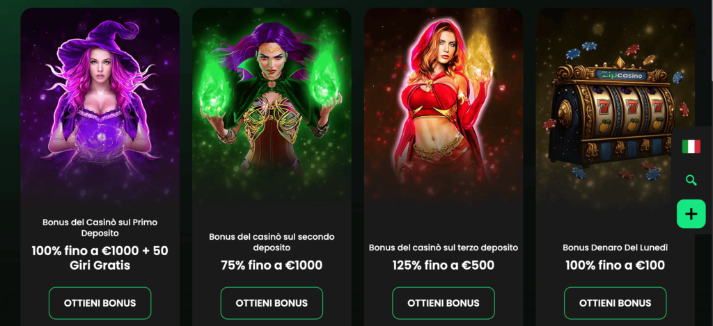 ZipCasino Bonus Benvenuto